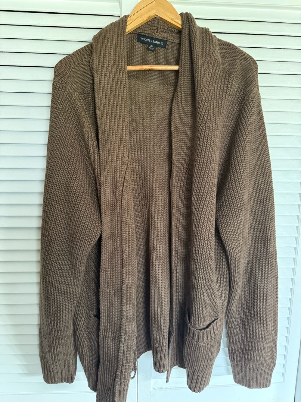 Tricots St. Raphael Brown Knit Cardigan